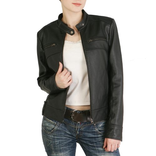 Cruzer Women's Cowhide Motorcycle Leather Jacket - Misses & Petite