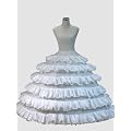 Loywe, Luxus Reifrock Petticoat aus Satin, 4 Ringe, LW4816