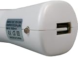 iPod 1A iPhone 1000mA USB Power Strom Adapter 12V bis 24 Volt Weiss DC auf 5V DC Ladegerät iPhone 3Gs aus Zigarettenanzünder PKW LKW Wohnmobil Auto Mac MP3 ipod Player mit 1 Ampere iPhone 3G