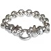 Moms Gifts - Silver Link Tennis-Bracelets Jewelry 8 inches (brclt222)
