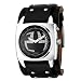 Fossil Men's BG2190 Black Leather Strap Black Big Tic Analog-Digital Dial Watch