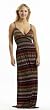 Maxi Dress / Coverup in Silky 'ITY' Missoni Style Striped Fabric in Sizes Small - 4x