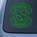 VAMPIRE BASEBALL - Twilight - Vinyl Decal Sticker #1475 | Vinyl Color: Green