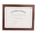 Nu-Dell 18813M Award-A-Plaque Document Holder, Acrylic/Plastic, 10-1/2 x 13 Inches, Mahogany