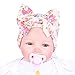 Sunward(TM) Newborn Baby Flower Bowknot Hospital Hat (1515cm/, Pink)