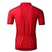 Spotti Men's Cycling Bike Jersey Short Sleeve with 3 Rear Pockets- Moisture Wicking, Breathable, Quick Dry Biking Shirt Red