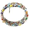 Multi-row Multicolor Evil Eye Bracelet