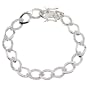 Oval C.Z. Diamond Link Chain Bracelet Bridal jewelry (Special Sale)