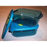 Tupperware VENT N SERVE Small 1 Cup Set of 2 Blue