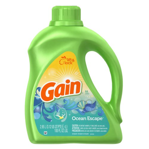 Gain with Freshlock Ocean Escape Liquid Detergent 64 Loads, 100 Fl Oz
