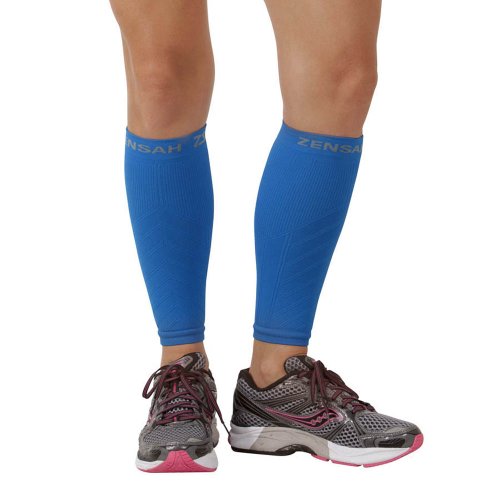 Zensah--Compression-Leg-Sleeves-Blue-SmallMedium