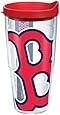 Tervis 1080346 "MLB Bost Red Sox Colossal" Tumbler with Red Lid, Wrap, 24 oz, Clear