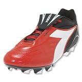 Diadora Kobra LT BX 14 Soccer Shoes (Orange/White/Black)