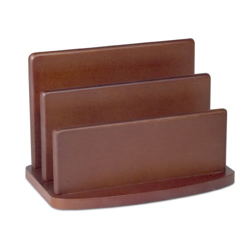 Kitchen: Wood Vertical Letter Holder in Cherry by Organize It All