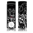B&W Fleur Design Protective Skin Decal Sticker for Samsung Juke SCH-U470 Cell Phone