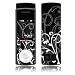 B&W Fleur Design Protective Skin Decal Sticker for Samsung Juke SCH-U470 Cell Phone
