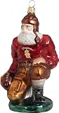 USC Trojans Ironman Football Player Blown Glass Ornament