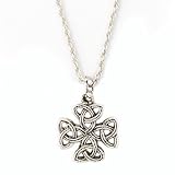 Celtic Trinity Carolingian Cross Necklace