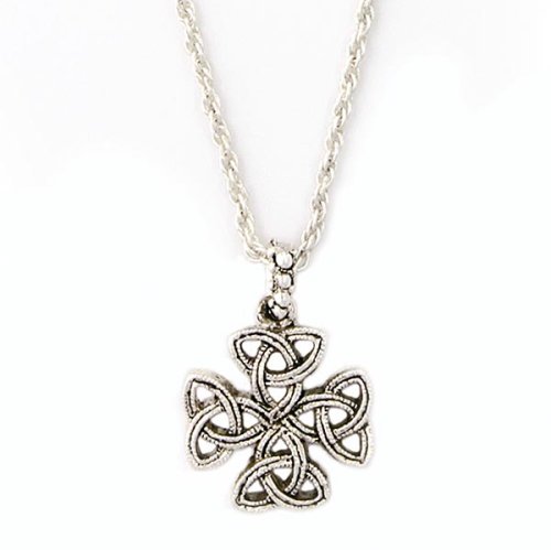 Celtic Trinity Carolingian Cross Necklace