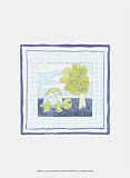 Turtle with Plaid I by Megan Meagher poster print,9.5 in. x 13 in.