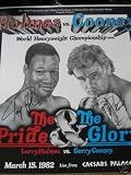 LARRY HOLMES AND GERRY COONEY AUTOGRAPHED BOXING POSTER PRIDE N GLORY (BOXING)