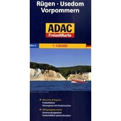 ADAC FreizeitKarte, Bl.3, R�gen, Usedom, Vorpommern