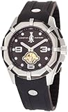 Christian Audigier Men's LE-SILVER Limited Edition Black Rubber Watch