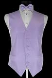 Tuxedo Vest - Venetian Collection Lavender with Coordinating Bowtie