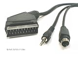 21 Pin Scart Plug / S-Video & 3.5mm Stereo Jack Plug Audio Video