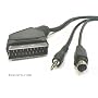 21 Pin Scart Plug / S-Video & 3.5mm Stereo Jack Plug Audio Video
