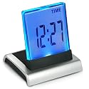 COLOUR 7 LED DIGITAL LCD ALARM CLOCK+THERMOMETER