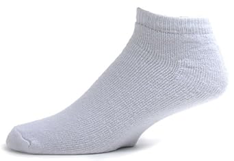 Mens Low Cut Cotton Performance Athletic Sports Socks - 12 PAIRS - Colors Available