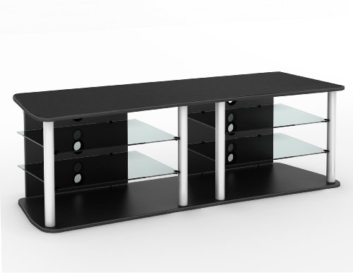 Sonax T-103-RCT Cruise TV Component Bench, 71.5-Inch, Midnight Black