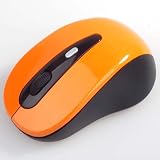 Cordless USB Receiver Wireless 2.4G -ORANGE- Optical Mouse Vista