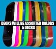Moose Blank Skateboard Decks (Set of 5, 7.75", Assorted Colors, Grip) Moose Blank Skateboard Decks (Set of 5, 7.75", Assorted Colors, Grip)