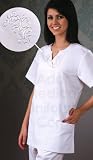 ADAR Empire Cut Semi-V with Embroidered Yoke