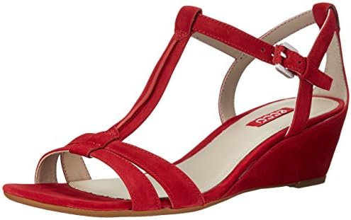 ECCO Women's Rivas 45 Wedge Sandal,Chili Red,38 EU/7-7.5 M US