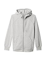 adidas Sudadera con Cierre Ess Hoody (Gris)