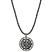 1940s Vintage Style Filigree Black Cord Necklace