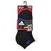 adidas Boys Cushion Low Cut Socks (Pack of 3), Black/Bold Blue - Light Onix - Semi Solar Yellow, Medium
