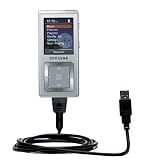 Power Hot Sync and Charge USB Data Cable w/ Tip Exchange for the Samsung YP-Z5 - Gomadic Brand