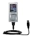 Klassisches USB Kabel f�r Samsung YP-Z5 mit Hot Sync und aufladen Einsatzm�glichkeiten - von Gomadic mit TipExchange Technology