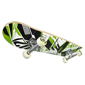 Opsprey Pro Double Kick Skateboard Green / Black Design