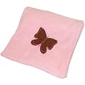 Tadpoles Butterfly Baby Coral Fleece Stroller Blanket