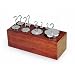 American Educational Nickel-Plated Brass Hooked Weight Set, Metric