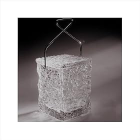 6.5 x 8.5 High On the Rocks Ice Bucket - Grainware by William Bounds by 