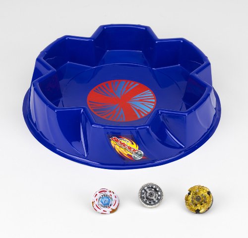 Beyblade Metal Fusion Stadium Battle Set- Includes 3 Beyblades (#BB88 Meteo L-Drago, #BB99 Hell Kerbecs, #BB104 Basalt Horogium) and a Beyblade Stadium, Best Beyblade Toys For Collection On Sale