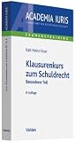 Produkt-Bild: Klausurenkurs zum Schuldrecht: Besonderer Teil, Rechtsstand: voraussichtlich Januar 2011