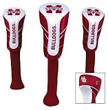 NCAA Mississippi State Bulldogs Golf Set of Three Nylon Headcovers