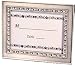 Pewter placecard frames with crystal accents